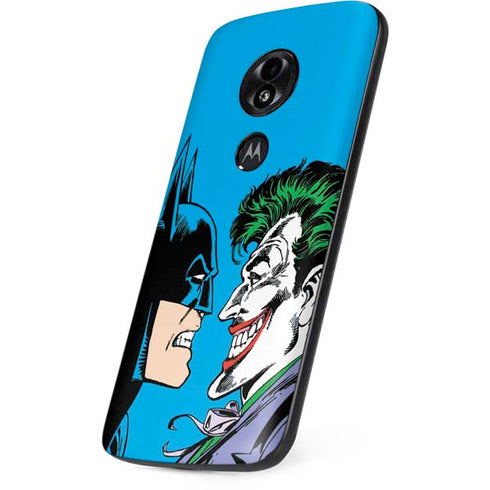 DC Comics The Joker vs Batman Vintage art Moto E5 Play Skin